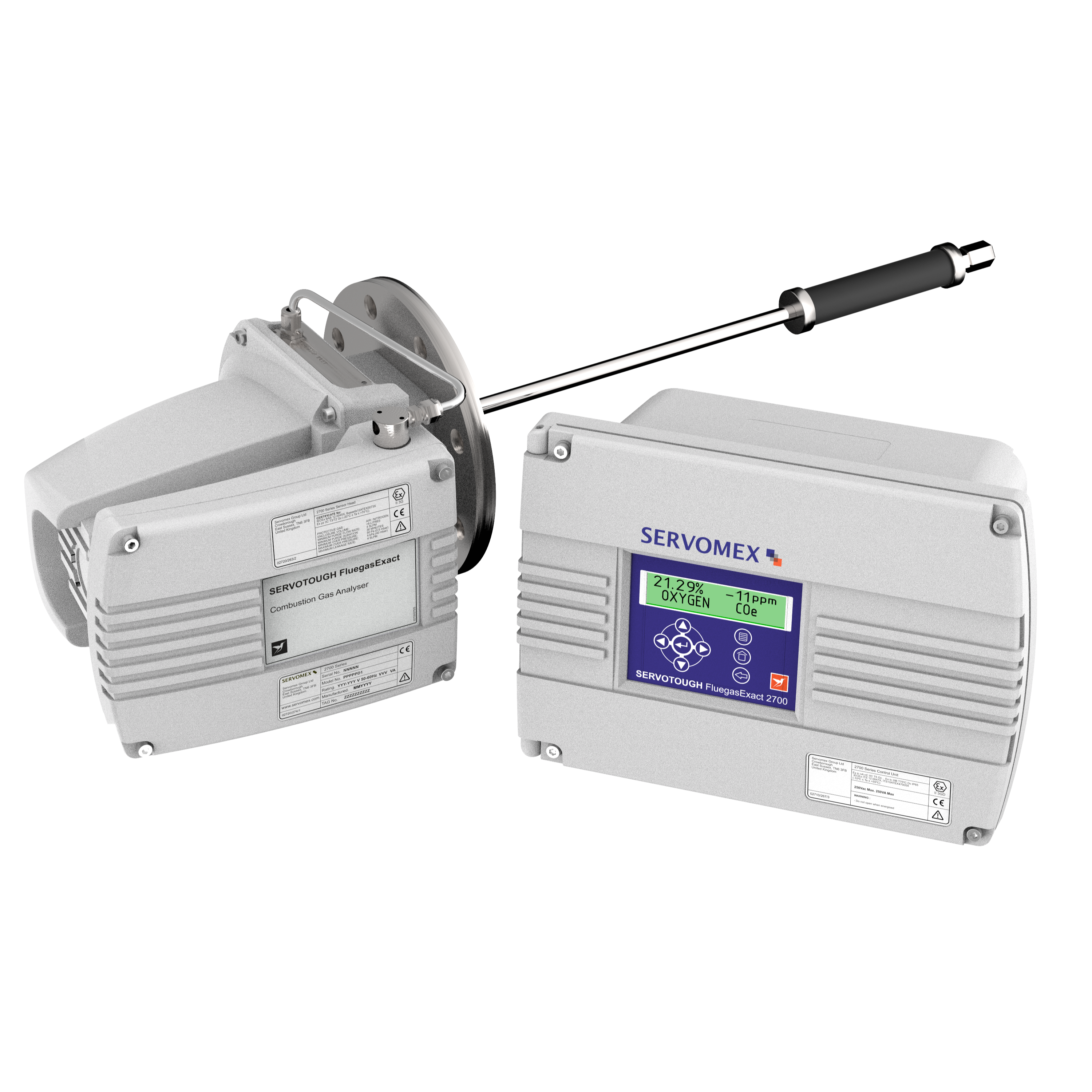 Analizador fijo de gases de combustión | SERVOTOUGH FluegasExact 2700 | SERVOMEX